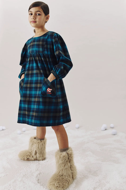 Loud Apparel Hut Puff Sleeve Dress