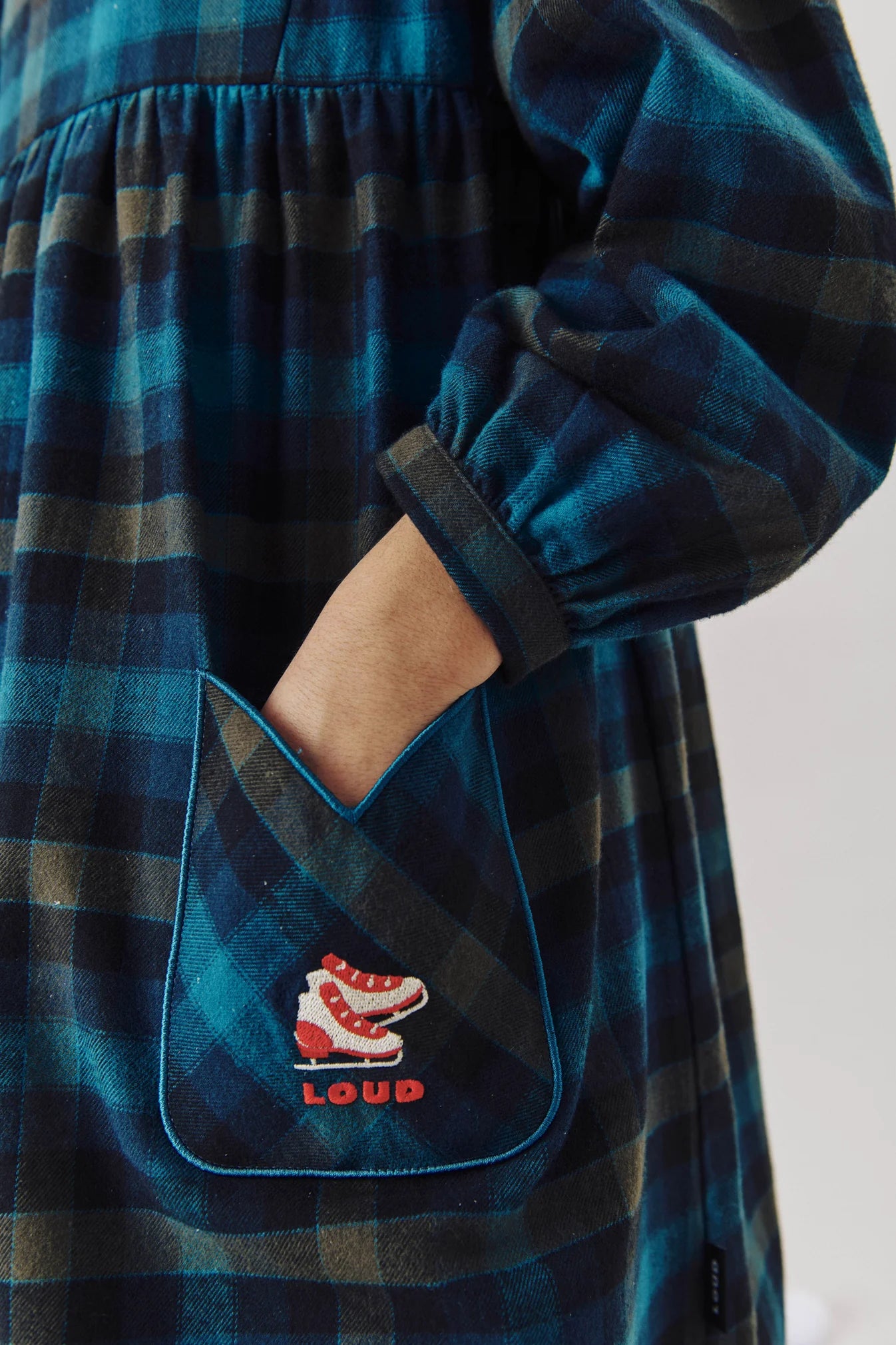 Loud Apparel Hut Puff Sleeve Dress