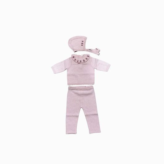 Les Lutins 3Pc Knit Baby Set| Tuesday's Child