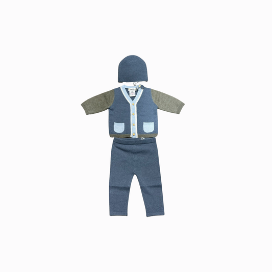Les Lutins 3Pc Knit Baby Set | Tuesday's Child