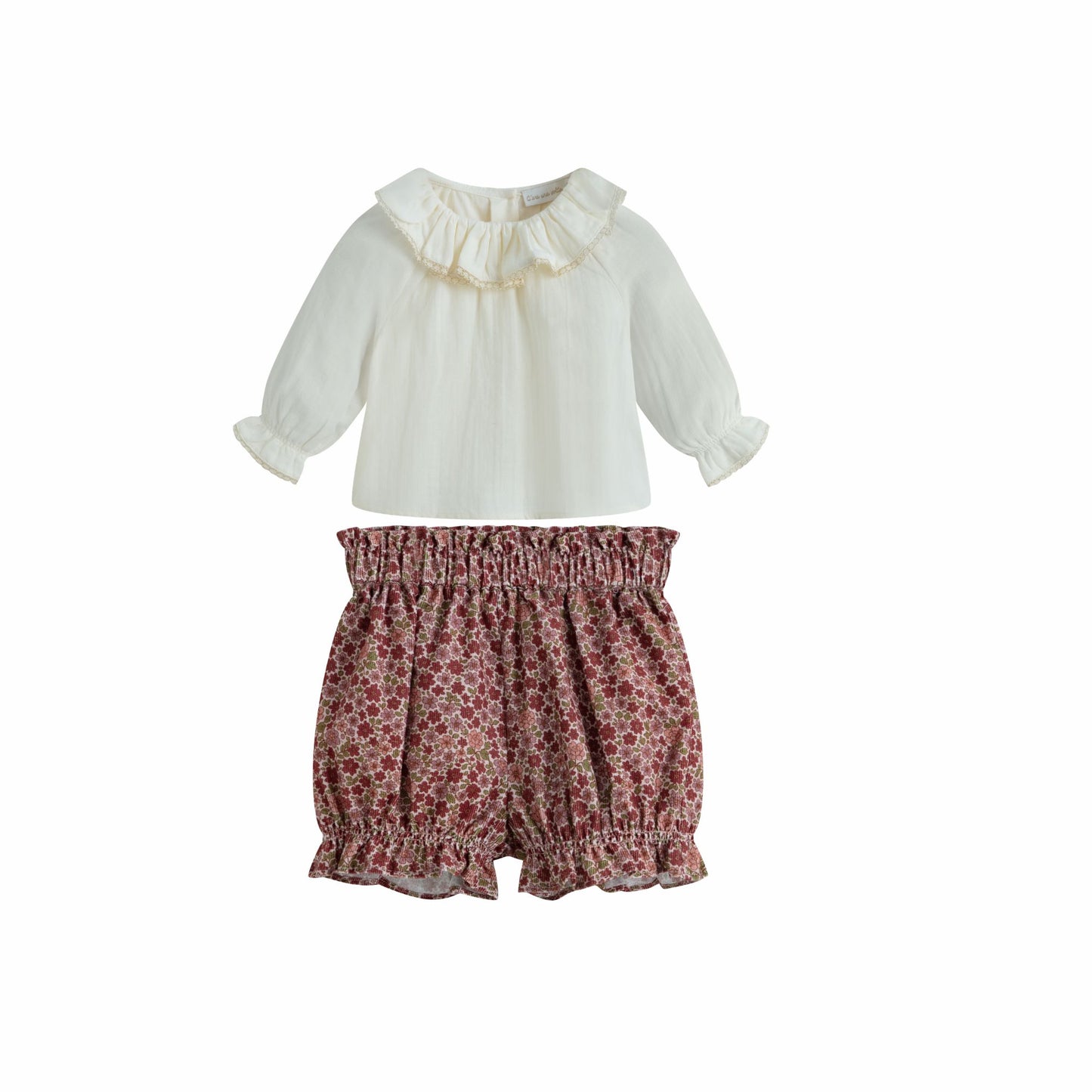 Cera Una Volta Lily Baby Shirt & Romeo Romper Set