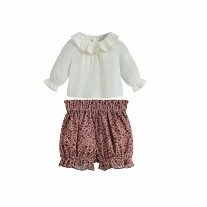 Cera Una Volta Lily Baby Shirt & Romeo Romper Set