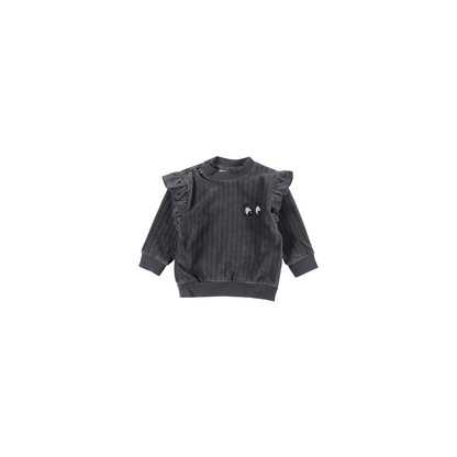 Loud Apparel Like Wheel Ruffle Velour Outfit | Tuesday's Child