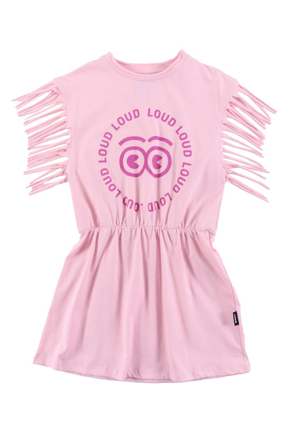 Loud Apparel Mare Fringed T-shirt Dress