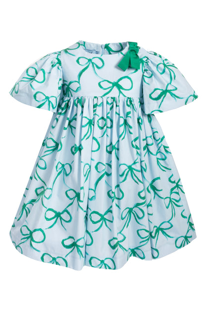 Mimisol Bow Print Cotton Dress