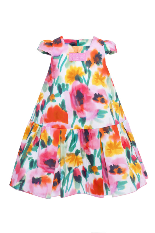 Mimisol Floral Print Cotton Dress