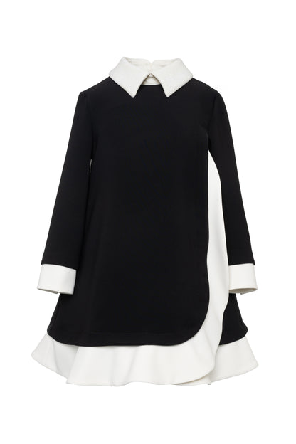 Mimisol Ruffled Crepe Long Dress