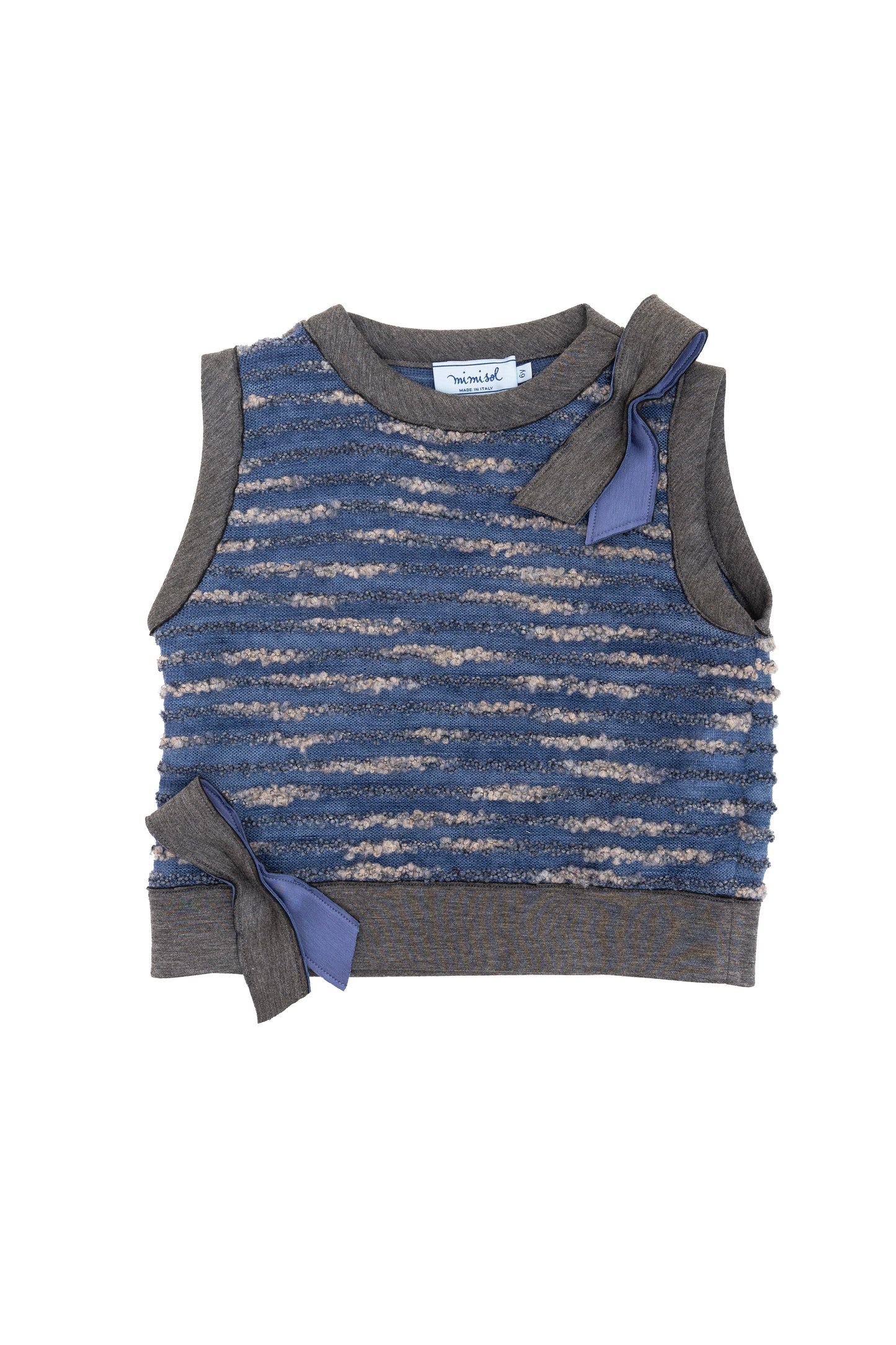 Mimisol Bow Detail Knit Vest & Skuba Skirt Set
