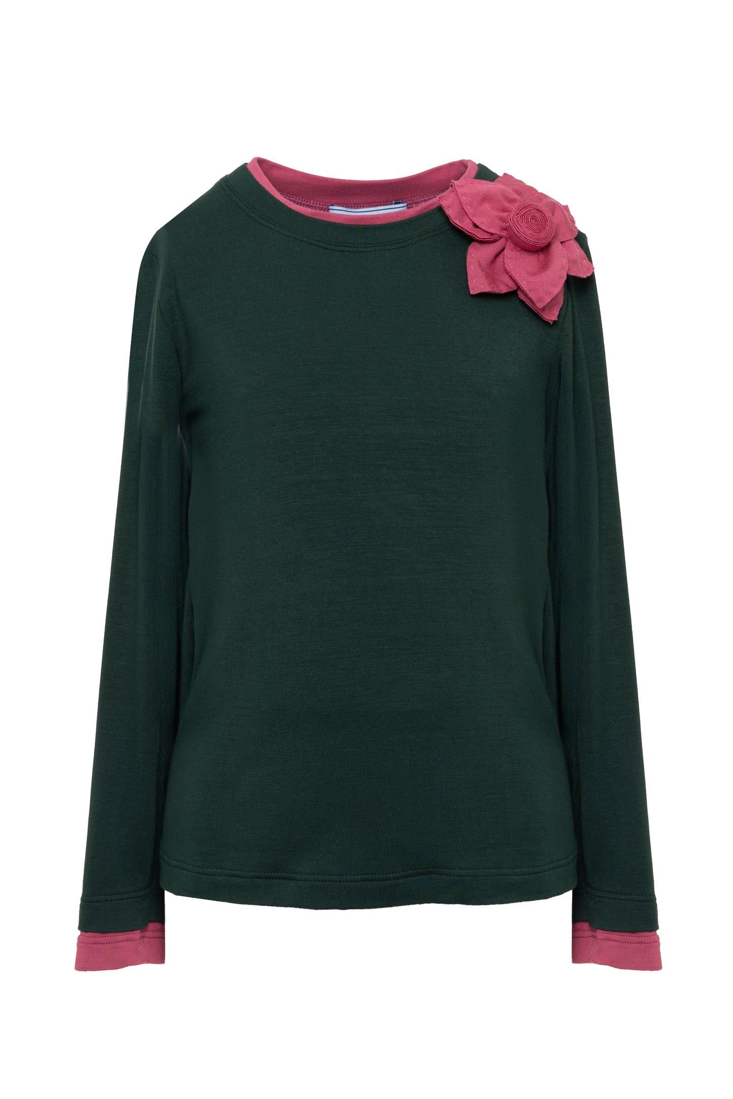 Mimisol Flower Embellished T-shirt & Jacquard Skirt Set