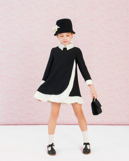 Mimisol Ruffled Crepe Long Dress