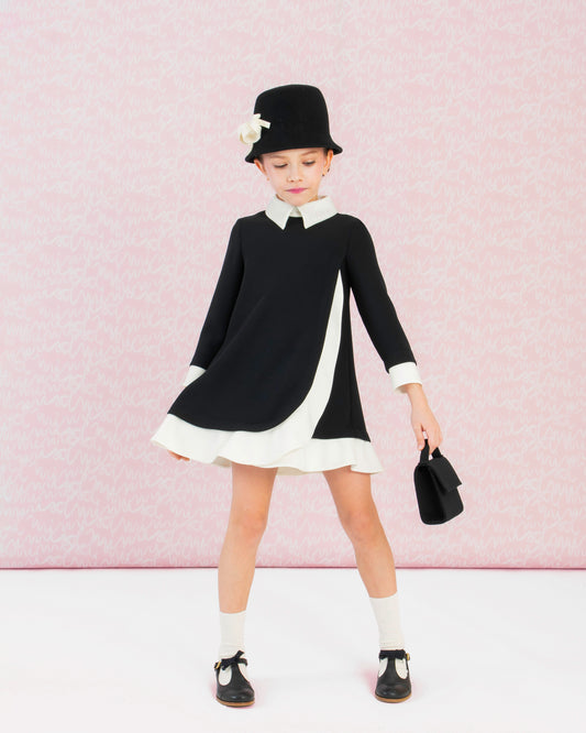 Mimisol Ruffled Crepe Long Dress