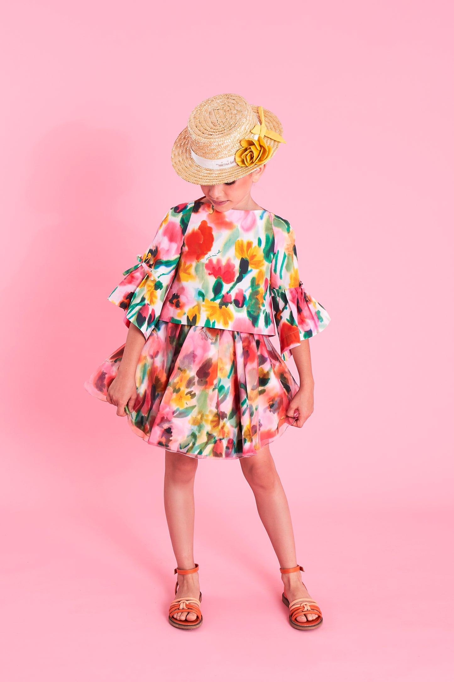 Mimisol Floral Print Skirt