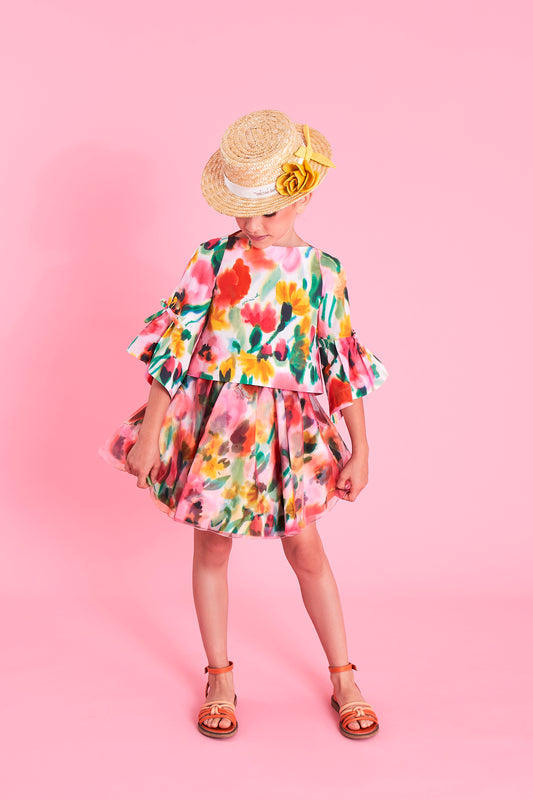 Mimisol Floral Print Skirt