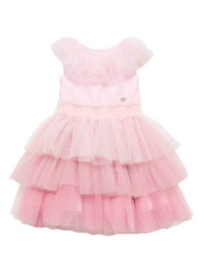 Monnalisa Tiered Tulle Dress