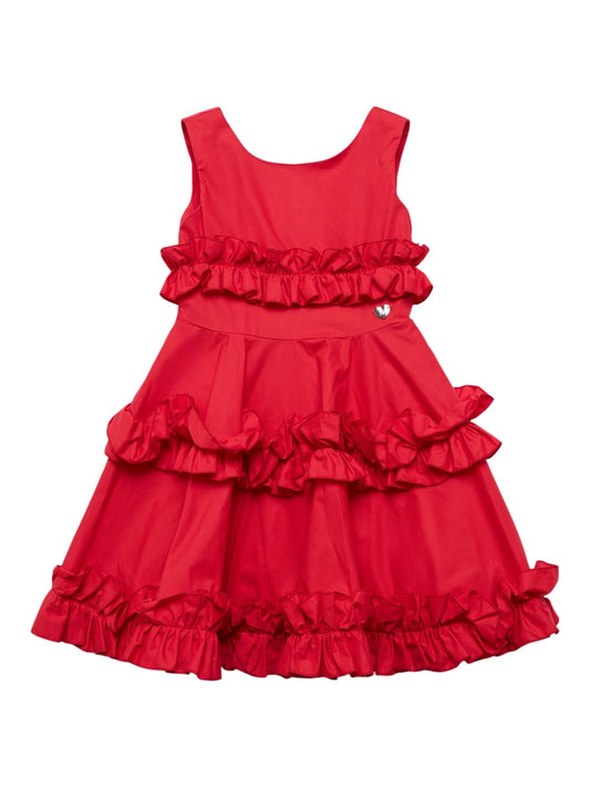 Monnalisa Sleeveless Ruffle Dress