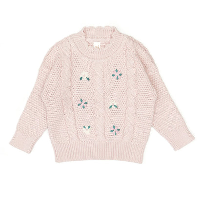 Tun Tun Embroidered Sweater & Knitted Legging Outfit