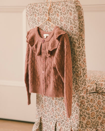 Noralee Ruffle Cardigan Sweater
