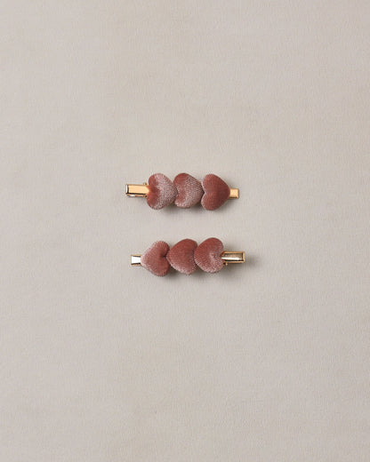 Noralee Velvet Heart Clips