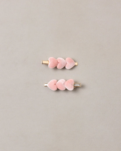 Noralee Velvet Heart Clips
