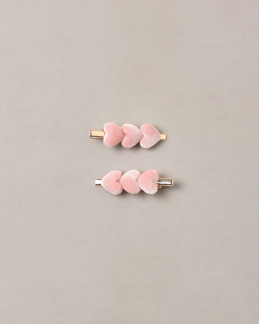 Noralee Velvet Heart Clips