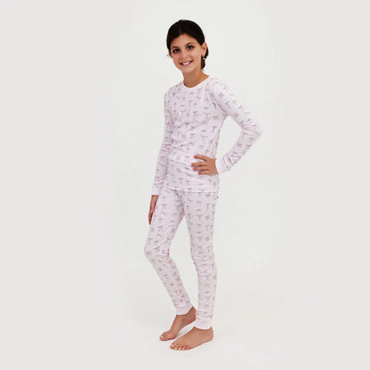 Noomie Bows Print Pajama Set