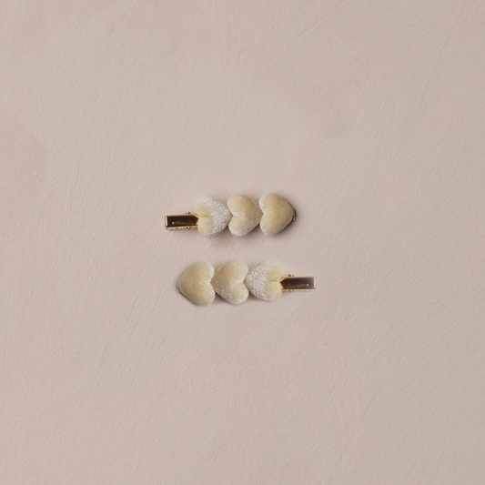 Noralee Velvet Heart Clips | tuesday's child