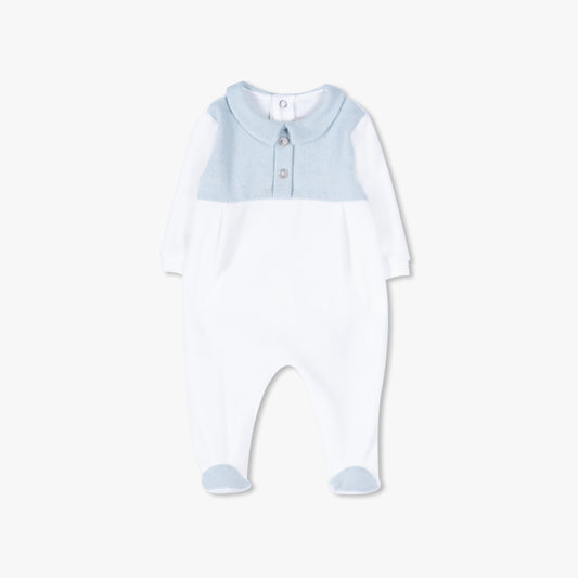 Purete du Babe Polo Velour Deep Lake Footie