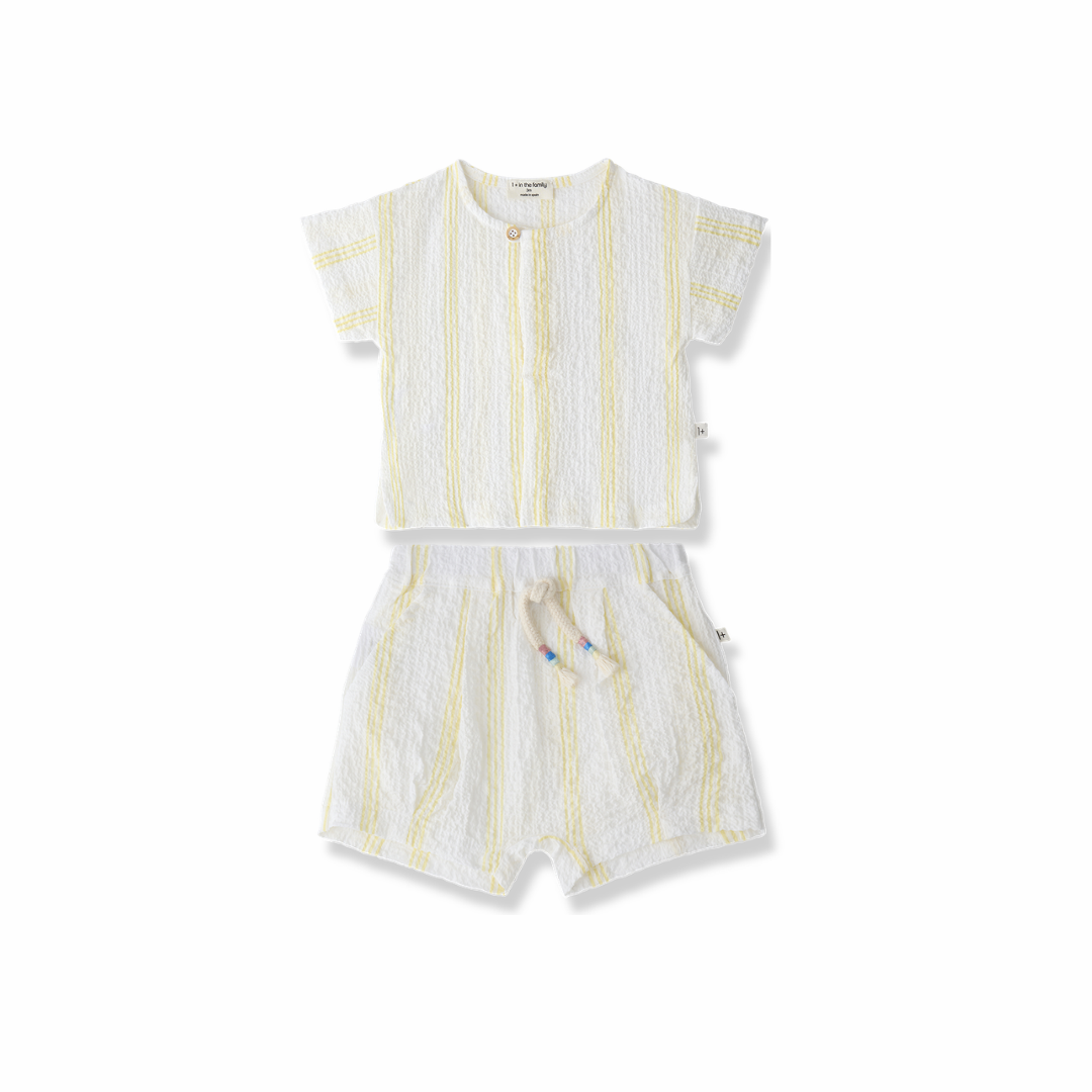 One + Family Portlligat Conca Seersucker Outfit
