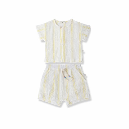 One + Family Portlligat Conca Seersucker Outfit