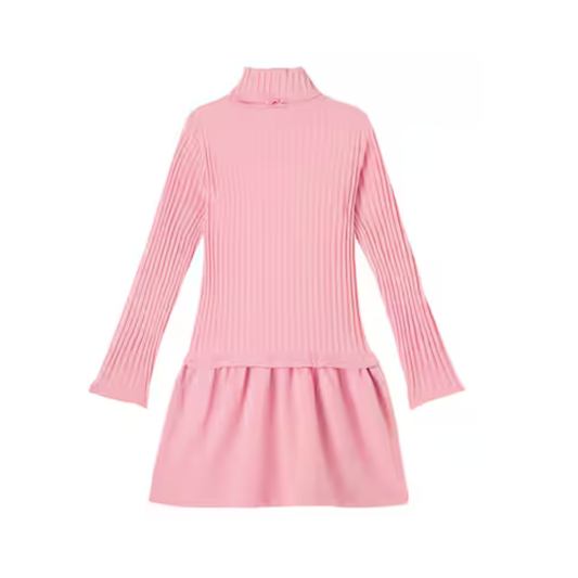 Il Gufo LS Ribbed Dress