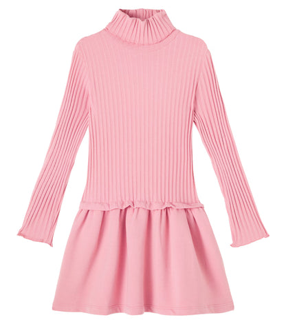 Il Gufo LS Ribbed Dress