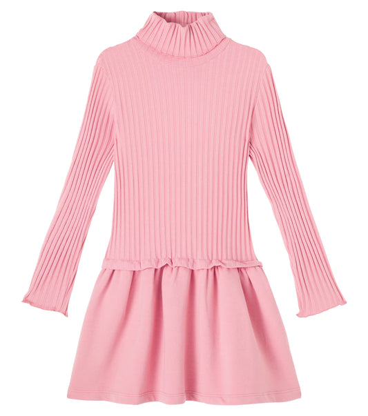Il Gufo LS Ribbed Dress