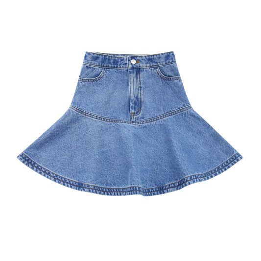 Little Parni Denim Short Skirt