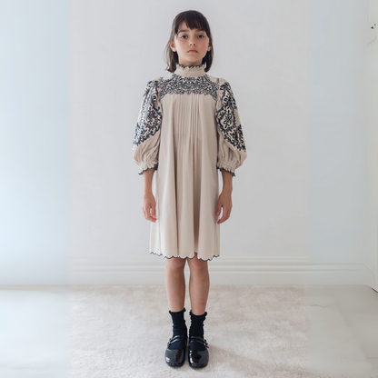 Petite Amalie Cord Embroidered Smock Dress | Tuesday's Child