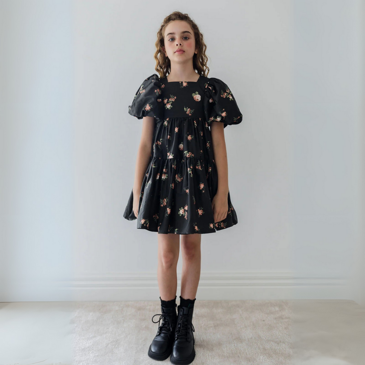Petite Amalie Rosebud Poplin Dress | Tuesday's Child