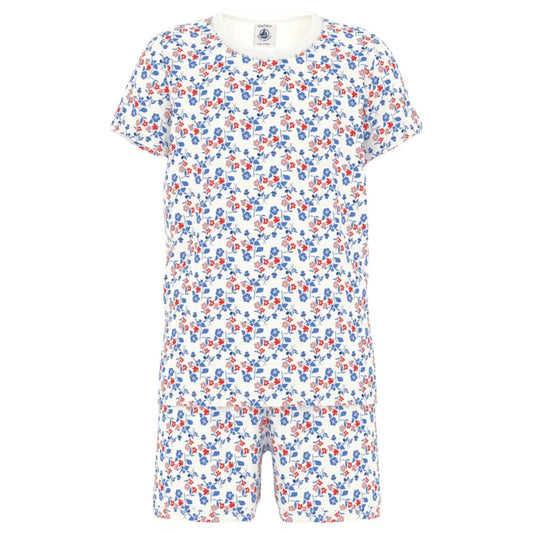 Petit Bateau Girl's SS Little Flowers Loungewear