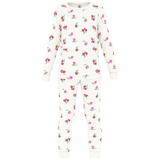 Petit Bateau Girl's LS Fruit Print Loungewear