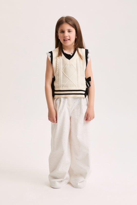 Philosophy Knit Bow Vest