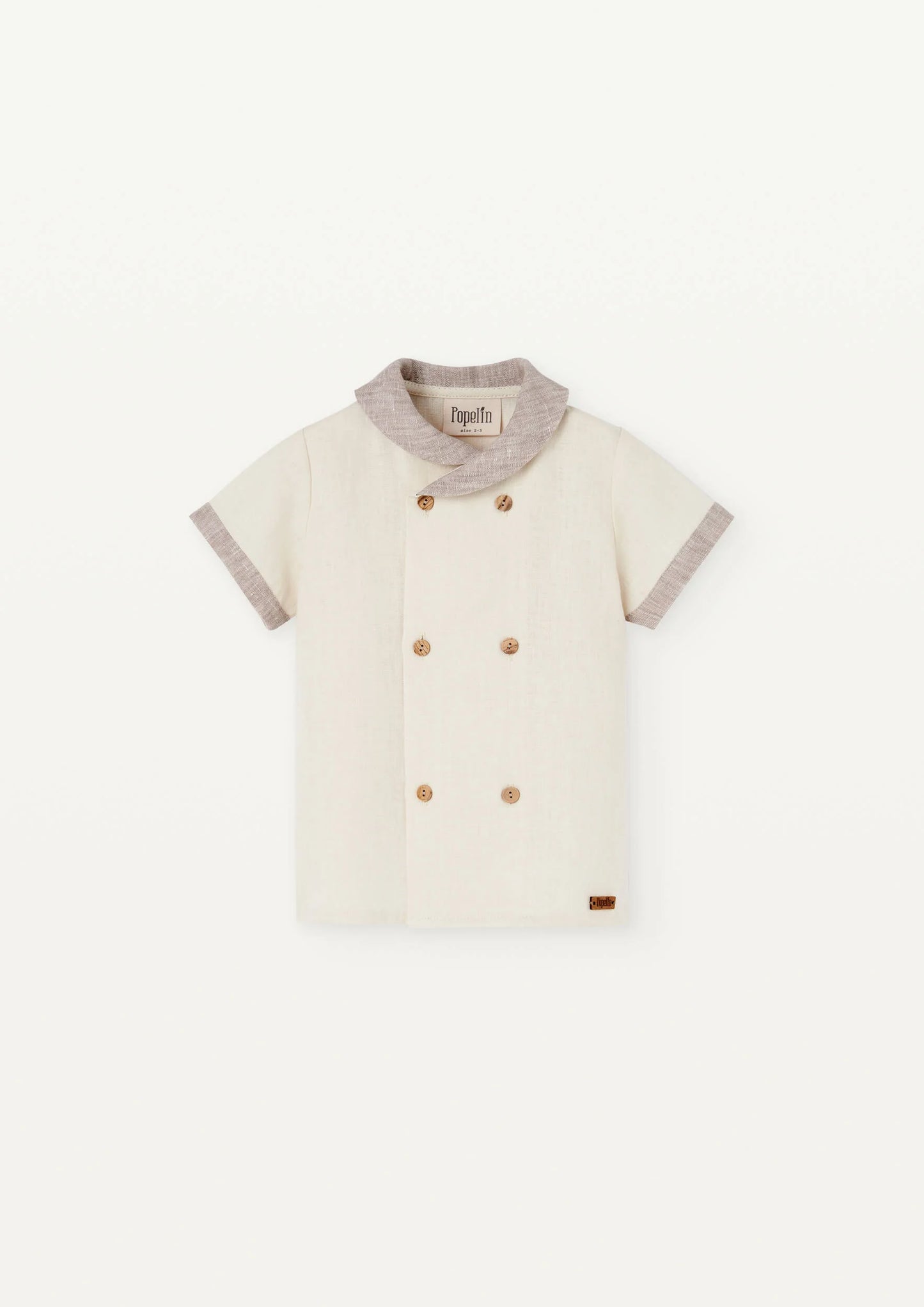 Popelin Double Breasted Linen Outfit