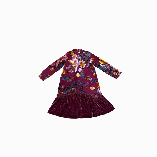 Porter Floral Velvet Chiffon Dress 2173 | Tuesday's Child