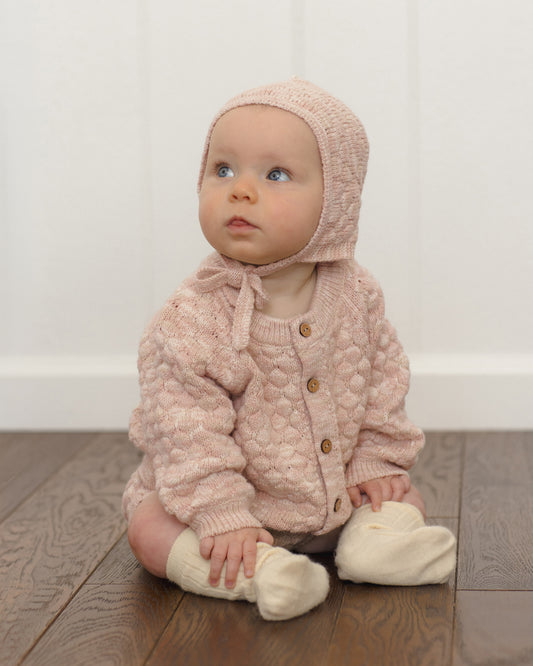 Quincy Mae Bubble Knit Cardigan