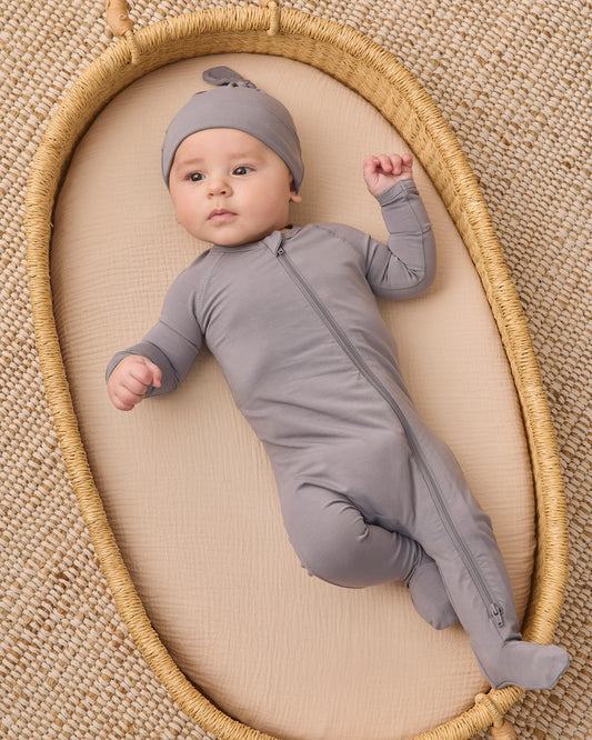 Quincy Mae Bamboo Zip Footie