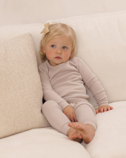 Quincy Mae Waffle Top & Pant Set
