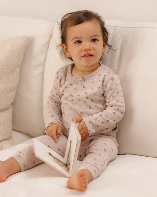 Quincy Mae Pointelle LS Tee & Legging Set