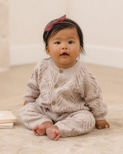 Quincy Mae LS Knit Bubble Romper