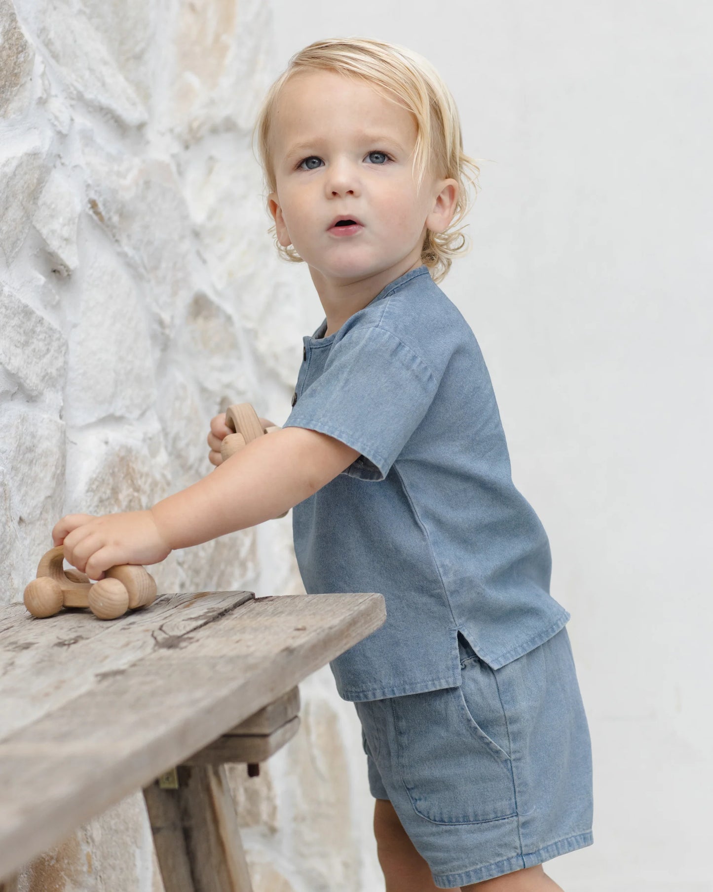 Quincy Mae Henry Top & Utility Short Outfit