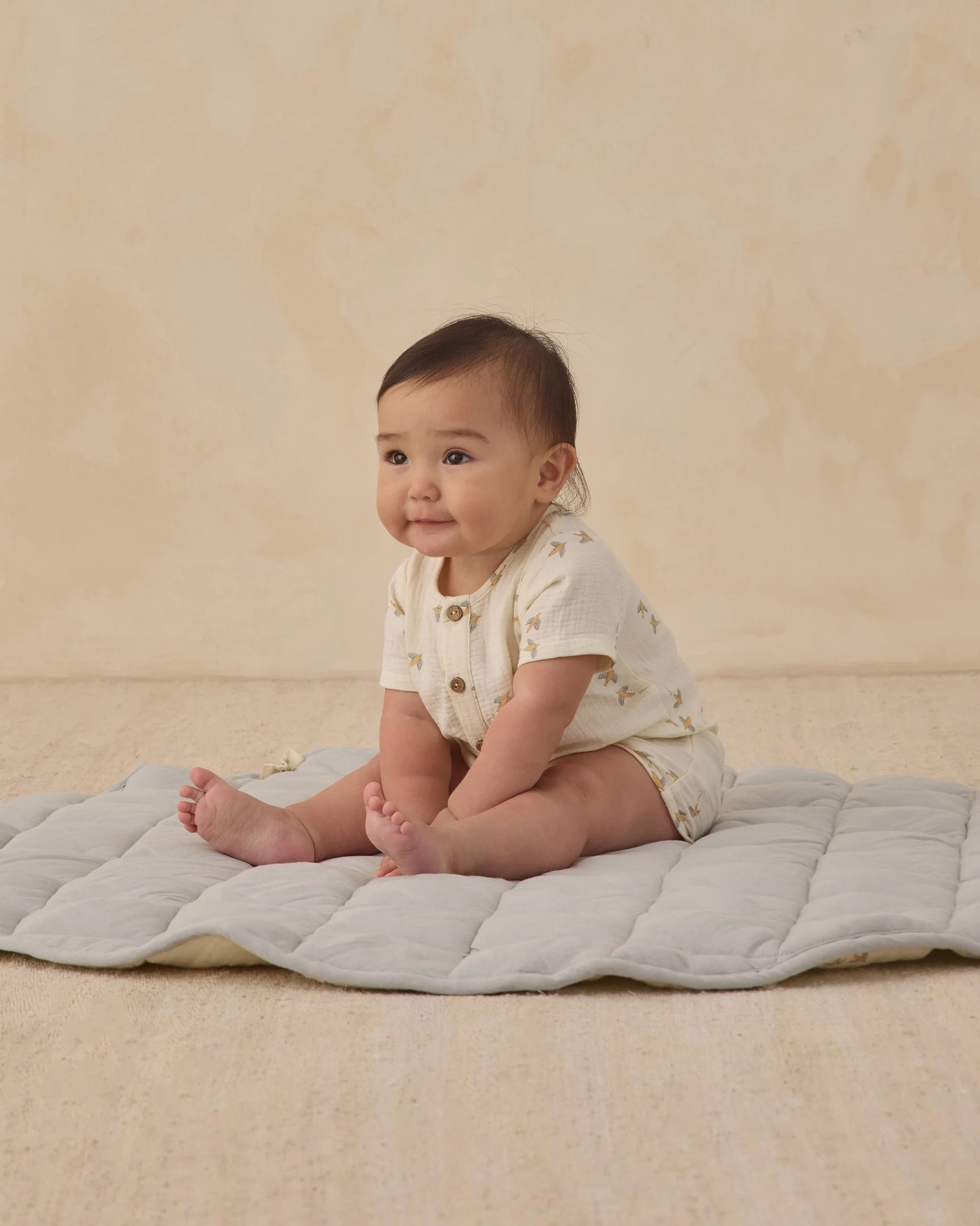 Quincy Mae SS Woven Romper