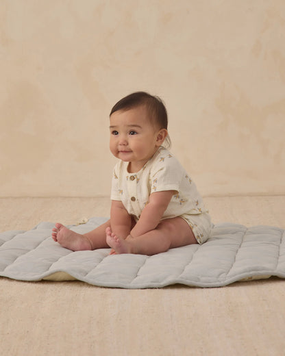Quincy Mae SS Woven Romper