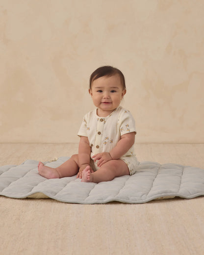 Quincy Mae SS Woven Romper