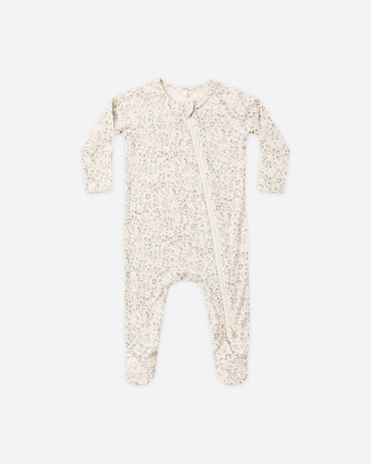 Quincy Mae Bamboo Zip Footie